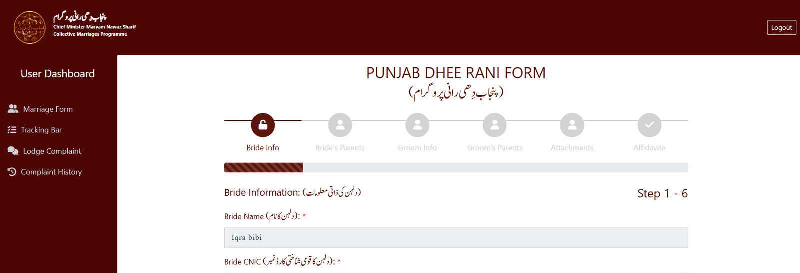 Punjab Dhee Rani Program