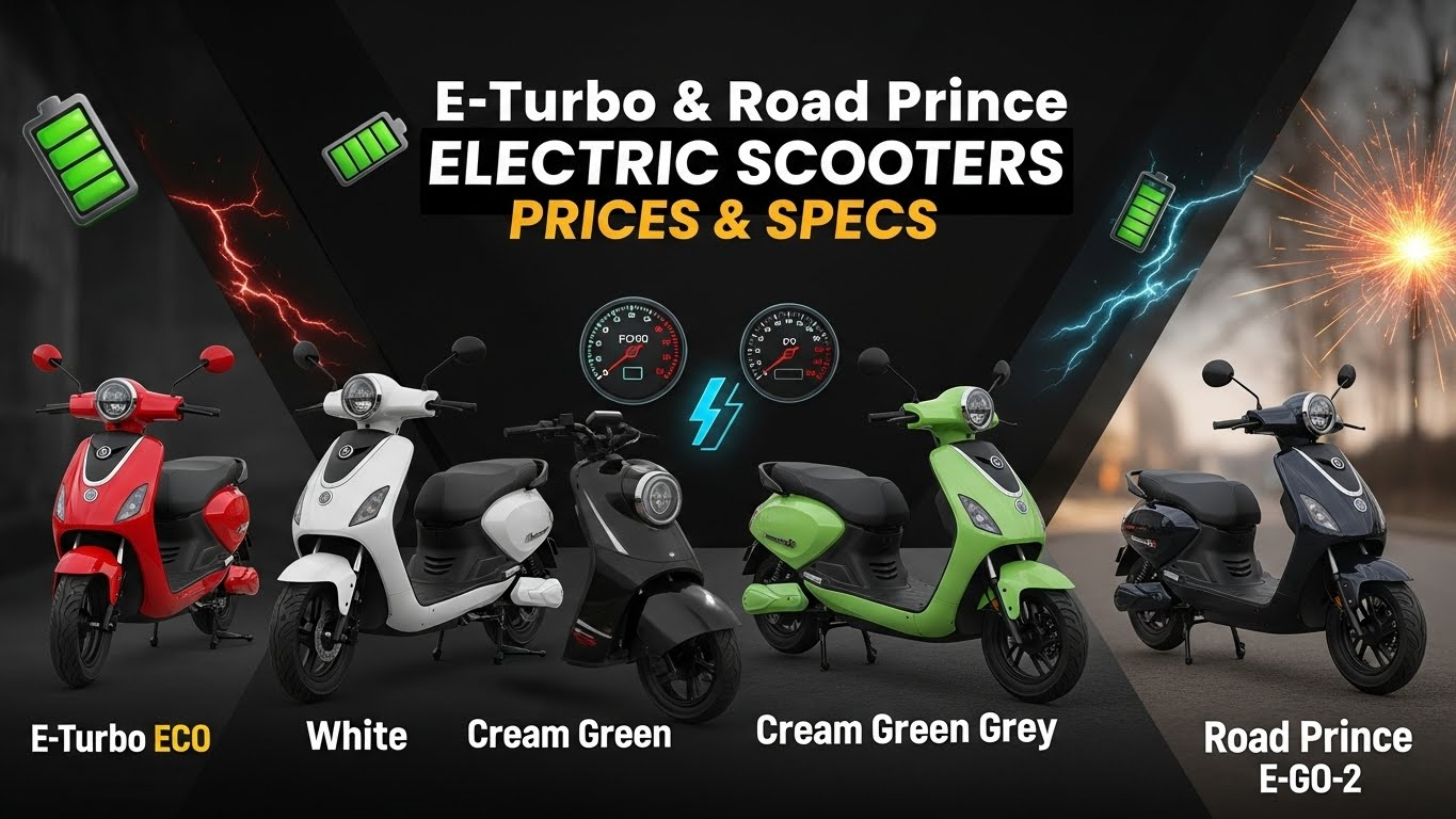 E-Turbo & Road Prince Electric Scooters in Pakistan