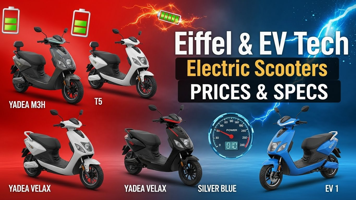 Eiffel Industries & EV Technologies Electric Scooters in Pakistan